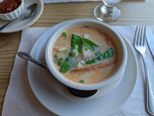 Tom Kha veg soup at Bangkok Thai Cuisine in Oak Bluffs