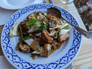 Pad See You Tofu & Veg at Bangkok Thai Cuisine in Oak Bluffs