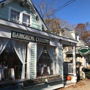Store front at Bangkok Thai Cuisine in Oak Bluffs