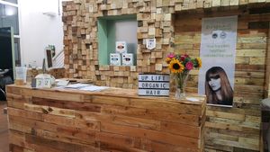 reception at Uplift Organic Hair in Cheadle