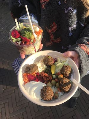 Falafel salade ! at Chickpea in Haarlem