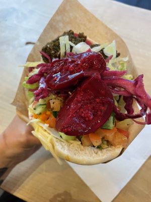 Hmmmmm falafel at Chickpea in Haarlem