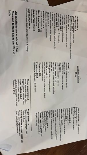   at Pizza Parlour in Liverpool