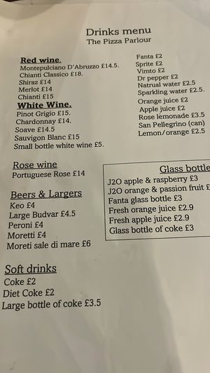   at Pizza Parlour in Liverpool