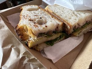 Smokey Potato Sandwich  at Joe's Sandwich Bar in Sydney