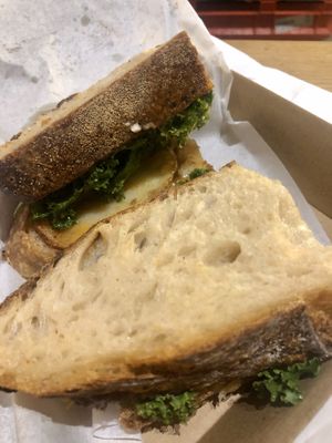 Smoked potato sandwich  at Joe's Sandwich Bar in Sydney