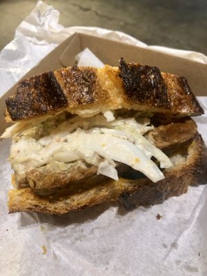 Reuben, with fab smoked tempeh ! at Joe's Sandwich Bar in Sydney