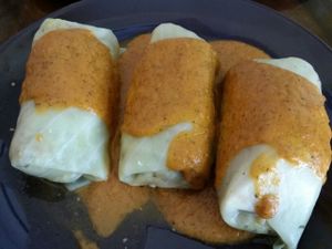 herbal stuffed cabbage at Momo in Krakow