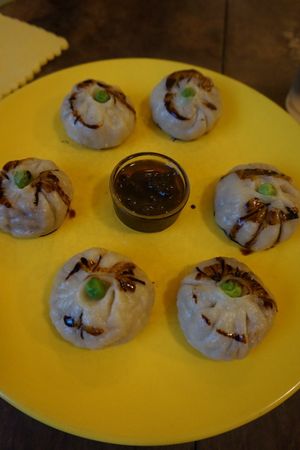 Momo. Steamed dumpling. Cabbage inside. at Momo in Krakow