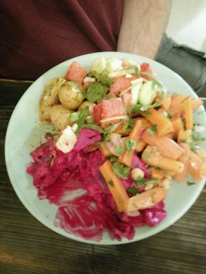 variety of things at Momo in Krakow