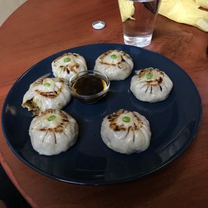 Tibetan dumplings (vegan) at Momo in Krakow