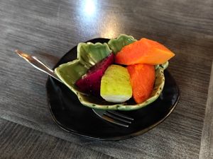 (蔬)素食套餐餐點 at Flower Space 花草空間 - HuāCǎo KōngJiān in Hualien