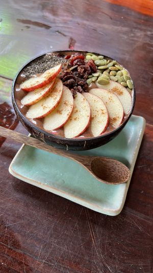 Chocolate smoothie bowl  at Lovegan in Binh Thuan