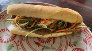 Tempeh banh mi  at Lovegan in Binh Thuan
