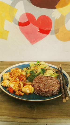 Red rice selection at Lovegan in Binh Thuan