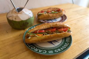Best vegan banh mi in Hanoi at Lovegan in Binh Thuan