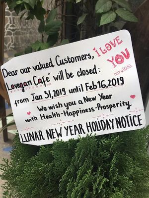 In Tet holiday, they will be closed like this at Lovegan in Binh Thuan