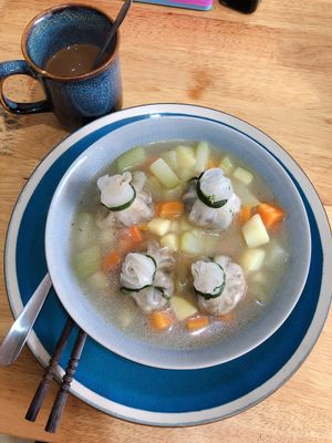 Dumpling soup at Lovegan in Binh Thuan