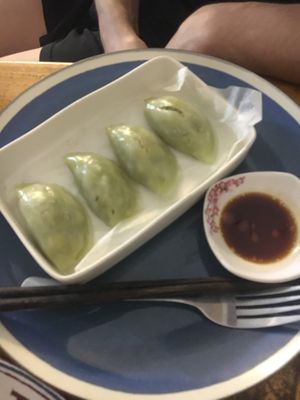 spinach dumplings  at Lovegan in Binh Thuan