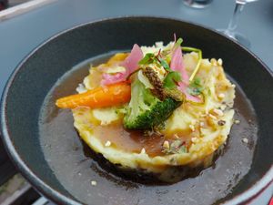 Parmentier of lentils at Like An Elephant in Lyon