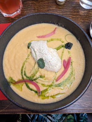 Soupe celery (entre autres) at Like An Elephant in Lyon