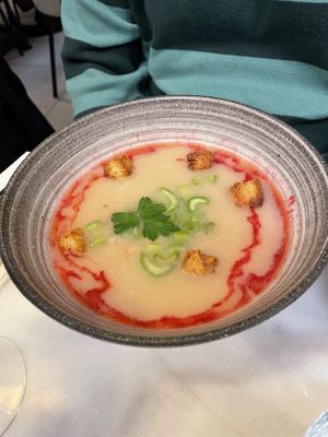 White bean soup   at Like An Elephant in Lyon