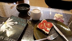 Tofu cream cheese on toast and hot chocolate. at Brew and Breakfast in Da Lat