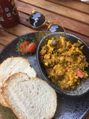 Scrambled tofu breakfast  at Brew and Breakfast in Da Lat