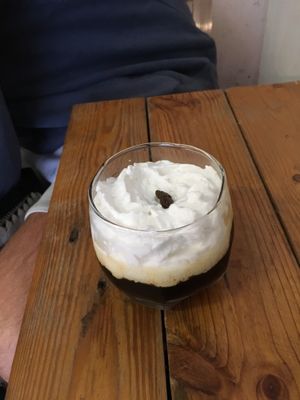 Coconut Coffee (featuring whipped coconut cream) at Brew and Breakfast in Da Lat