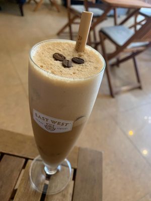 Coconut and soya moka coffee at Brew and Breakfast in Da Lat