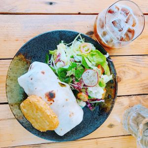 Vegan Burito at Brew and Breakfast in Da Lat