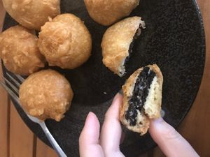 Deep fried Oreos (6) at Brew and Breakfast in Da Lat