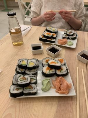 Vegan Sushi at Vegan Life in Prague