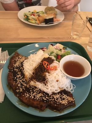 bun cha at Vegan Life in Prague