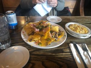 vegan nachos & vegan mac and cheese  at Bourbon & Branch in Philadelphia