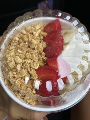 Nutty açaí bowl  at Clean Juice in Greensboro