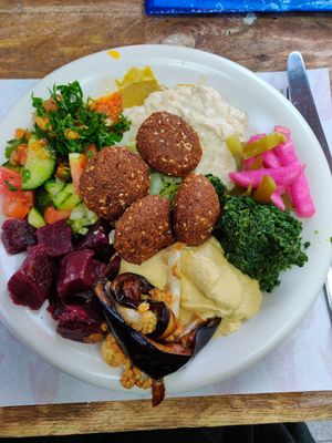 Salad plate at Hoxton Beach - Nags Head Market in North London