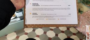 Tea choices at Jo and Nana Cakes in Paris