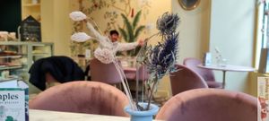 Inside flowers at Jo and Nana Cakes in Paris