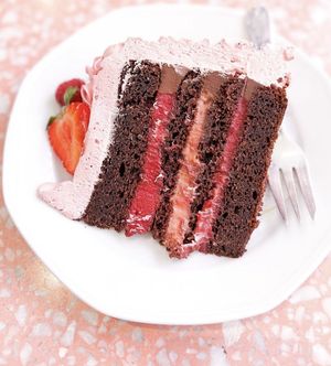 Layer cake chocolat framboise   at Jo and Nana Cakes in Paris