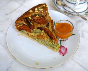 Apricot/Pistachio Tart at Jo and Nana Cakes in Paris