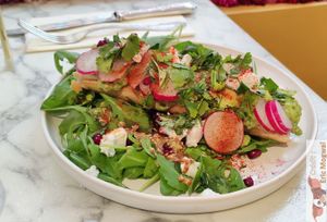 Avocado toast with feta vg at Jo and Nana Cakes in Paris