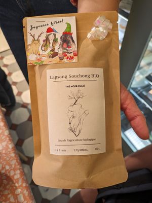 This smoked black tea blew both of our minds at Jo and Nana Cakes in Paris