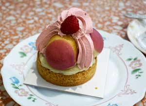 Saint Honoré (Raspberry) at Jo and Nana Cakes in Paris