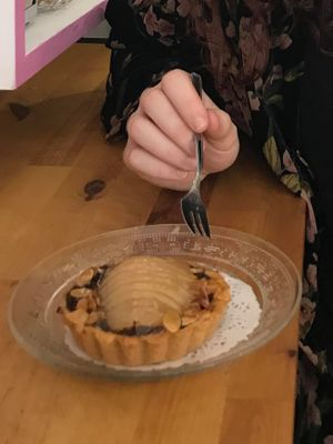 Chocolate pear tarte at Jo and Nana Cakes in Paris