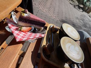 Vegan cheesecake  at Kek in Delft