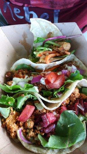 vegan tacos at EatQual in Cocoa