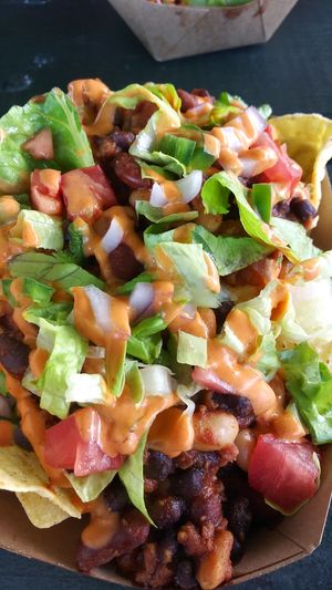 loaded nachos at EatQual in Cocoa