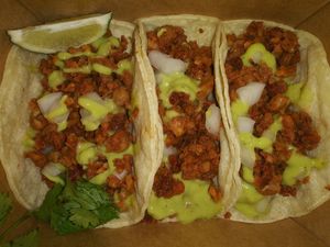 Buffalo tacos at EatQual in Cocoa