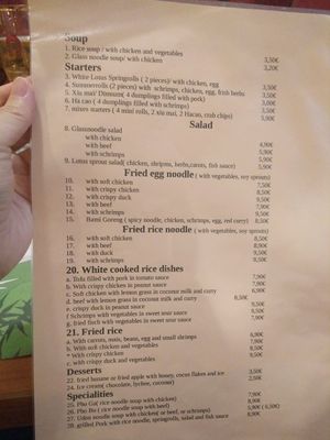 Entire English menu can be veganised at White Lotus in Darmstadt